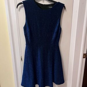 Lulu's Sparkling Navy Mini Dress